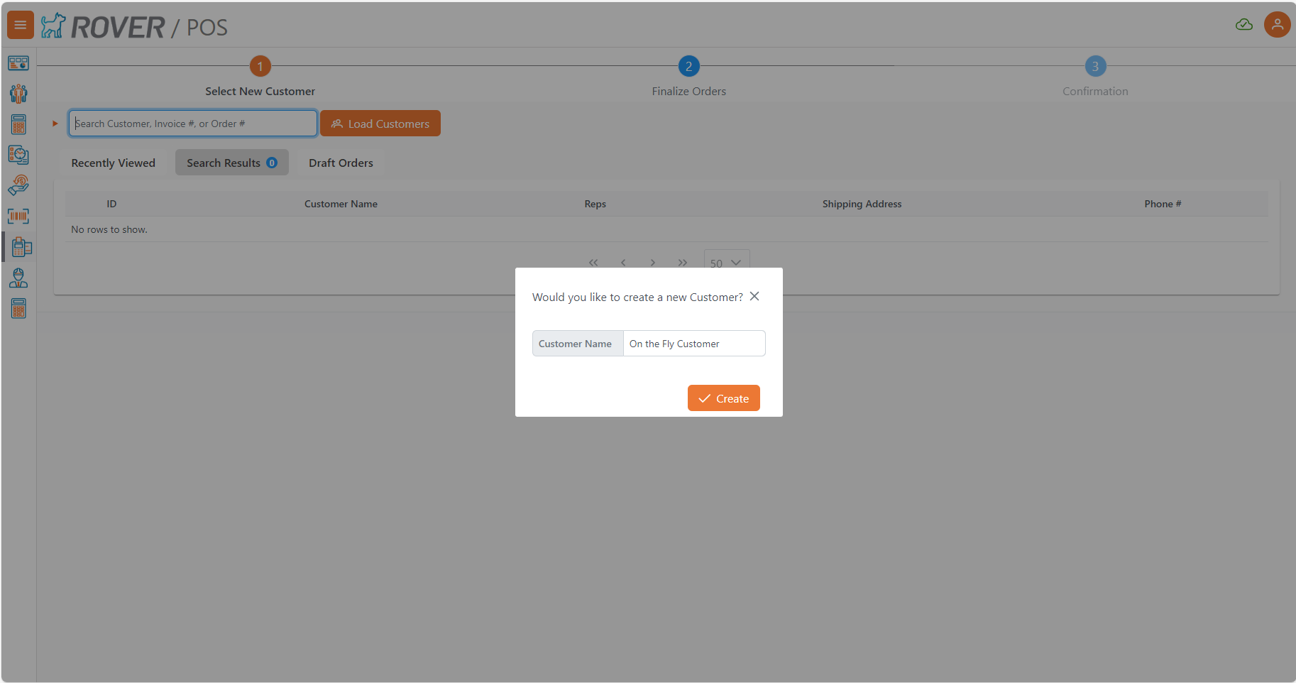 POS On the Fly Customer Creation