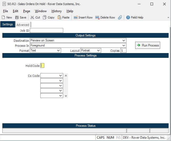 Searching Sales Order With Draft Hold Type