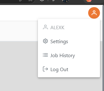 dropdown user id display