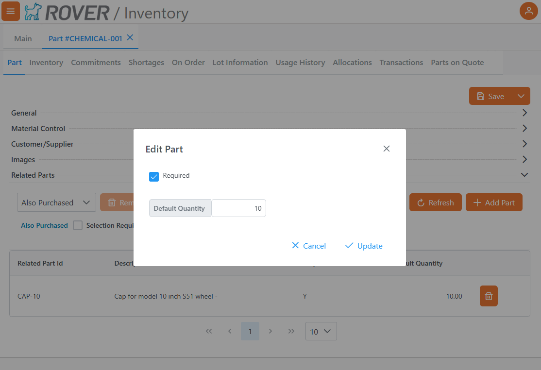 EditSelectedPart