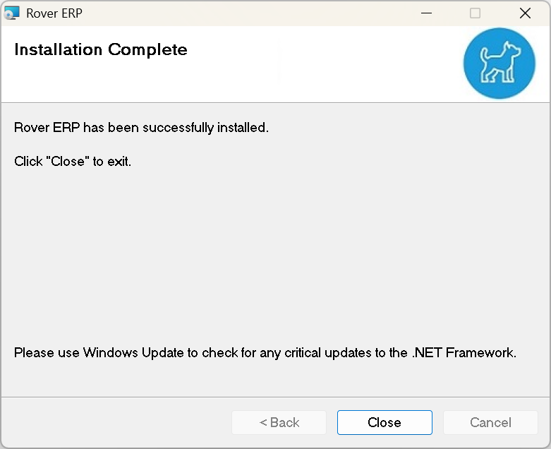 Installation Complete