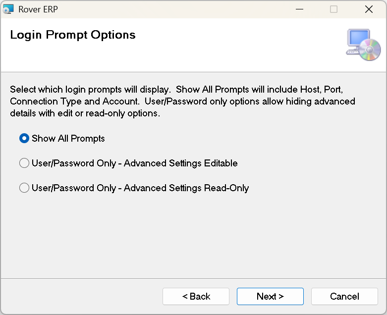 Login Prompts - Visiblilty