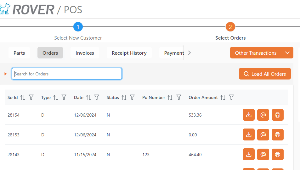 Customer Order Lookup