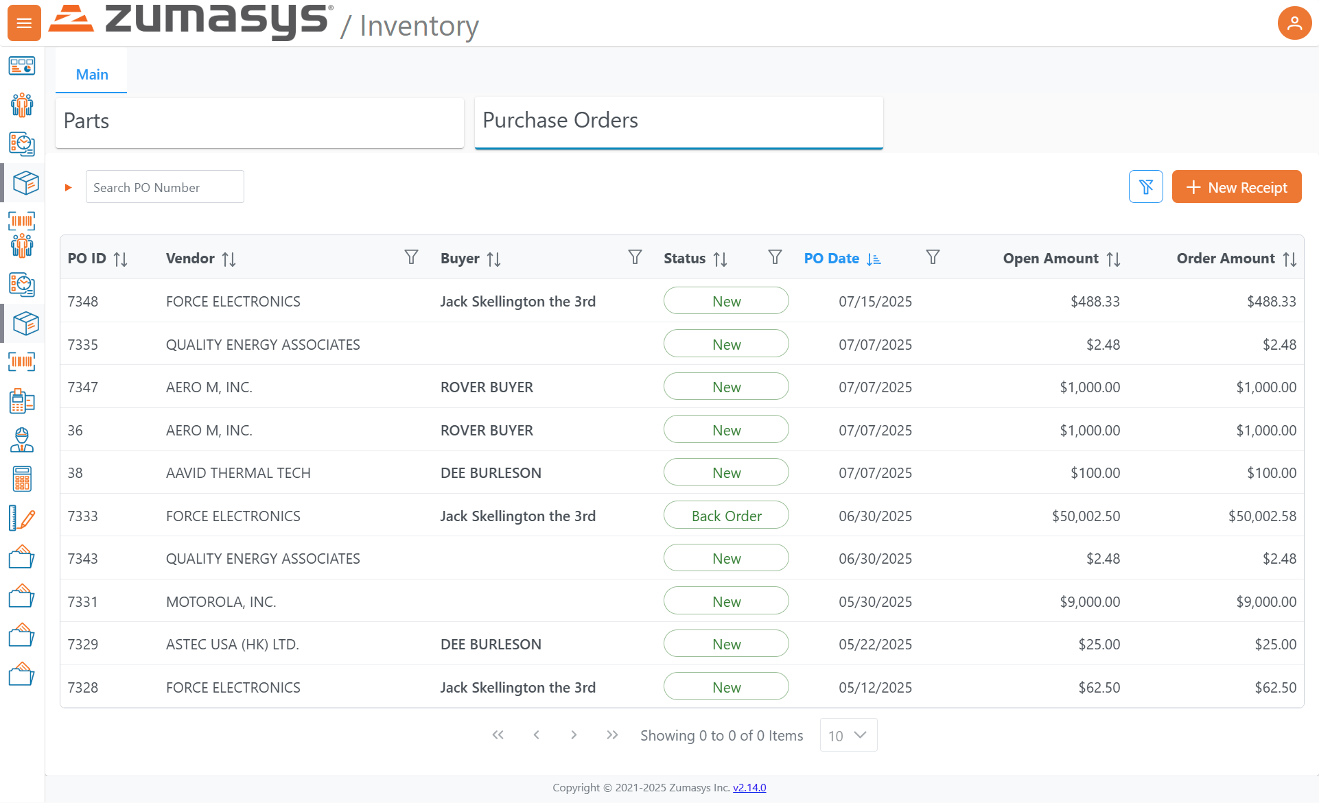 Purchase Orders