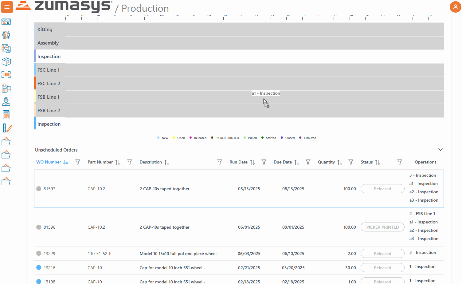 Gantt Chart Updates