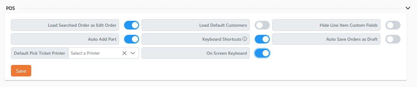 On Screen Keyboard User Settings